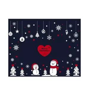 크리스마스 장식 스티커 하트눈사람 대형 인테리어 소품 크리스마스시트지 성탄장식