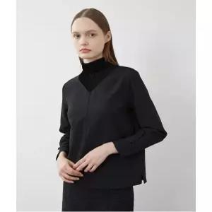 [올리비아로렌][비밀특가] 벨벳 패치 블라우스__VOCAL3W9121