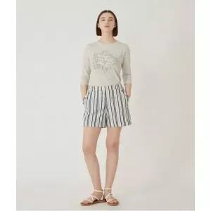 [올리비아로렌][비밀특가] 롤업 스트라이프 쇼츠__VVBDSYF7131