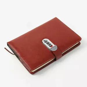 비밀번호 791ETP55 다이어리 브라운 교무 시크릿 가죽