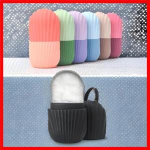 얼굴 눈용 실리콘 아이스 롤러 마사지기 - 천연 피부 관리 냉각 및 눈 밑 지방 제거 재사용 가능 및 진정