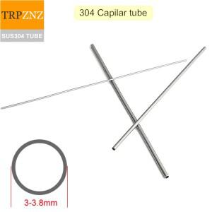 304 스테인리스강 초극세 튜브 외경 3mm-3.8mm 벽 두께 0.15mm 0.25mm-1mm 마이크로 직경 SUS304