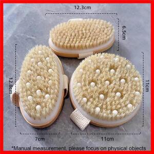 뒤 건조한 몸을 위한 소형 목욕 샤워 솔 뒤 목욕 안마 셀룰라이트 솔을 위한 각질 제거 솔