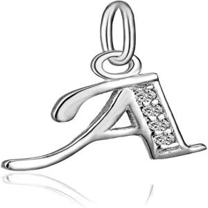 BORUO 925 스털링 실버 큐빅 지르코니아 A-Z 이니셜 글자 알파벳 달링 매력 펜던트