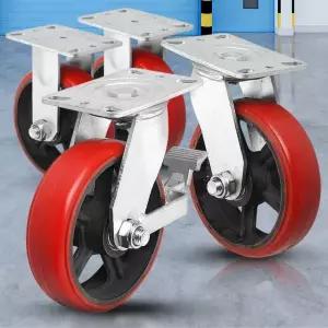 CF고중량바퀴 8 적색/바퀴 이동식 대차 리어카 케스터