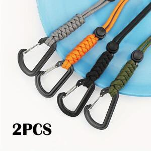 안전 번지 테더 도구 랜야드(카라비너  포함) 등반 작업용 낙상 방지 로프 공중 액세서리