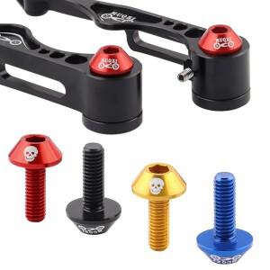 [호환제품] MUQZI 2/4PCS 자전거 M6 브레이크 캘리퍼스 볼트 7075 알루미늄 V 클램프 나사 MTB 도로 접이식