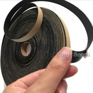 EVA 폼 스트립 삼색 클립 방음 스폰지 테이프 단일 측면 끈적 스피커 충격 방지 씰링 가스켓 개스킷 10x1mm