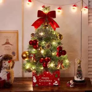 골든벨 뉴리얼 솔잎 눈꽃 트리 풀세트(전구포함 60cm