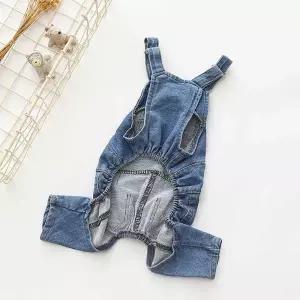강아지 캐주얼 장난 꾸러기 캐주얼 청 멜빵 바지 코디