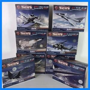 1Pcs 1/144 4D 조립 비행기 Mi24 헬리콥터 FC-1 J10 미국 Thunderbolt 전투기 정찰 비행기 수송기 군사 장
