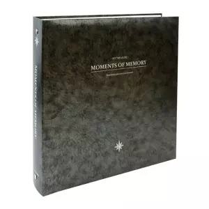 4R 접착 앨범 45매 그레이 바인더 타입 자유 접착식