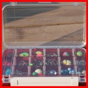 휴대용 낚시 태클 상자 DIY 미끼 컨테이너 물고기 미끼 보관 멀티 구획 플라스틱 케이스 낚시 액세서리 도