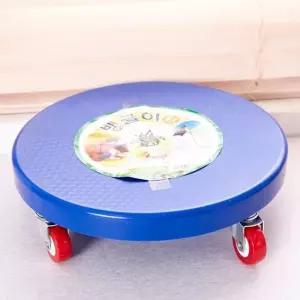 뱅글이 의자 특대 청색 바퀴의자 청소의자