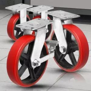 CF고중량바퀴 10 적색 산업용캐스터 고하중우레탄이동