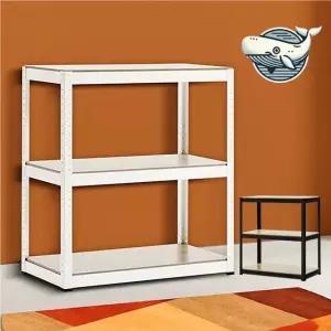 철제 다용도 수납선반 3단 화이트 정리랙