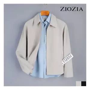 [지오지아] 세미 오버핏 미니멀 카라 블루종 점퍼 (ABC2JJ1103)