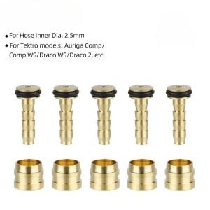 [호환제품] BH90 SRAM Magura Tektro 브레이크 시스템용 5개 자전거 올리브/인서트 유압 커넥터 교체품