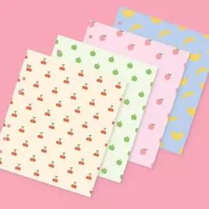 A6 894HTA37 잼스튜디오 추천 WIDE 6공 꾸안꾸 후르츠 패턴 리