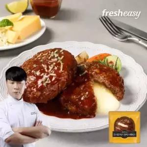 최현석 한돈한우 더블 치즈 함박스테이크 180g*17팩