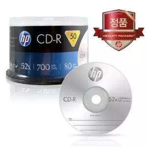 HP CD-R 52X 50P벌크 700MB 슬림케이스 80min 통(1개입)