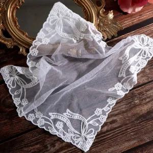 사각 레이스 덮개 레이스천 깔개 테이블 협탁러그