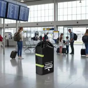 완벽한 여행 동반자 경량 디자인 유모차 여행 가방 어깨끈 손잡이 유모차 범용 먼지 가방