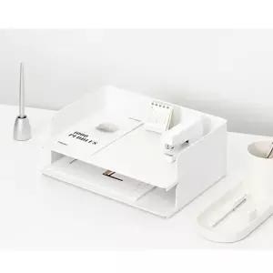 시스템 656LOK56 트레이 와이드 2Pack_2단 A4 오픈형 서류받이