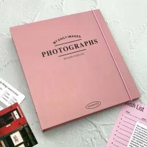 인생사진 핑크 앨범 접착식 사진첩 포토북 네컷 사진첩 사진앨범 성장앨범 네컷앨범