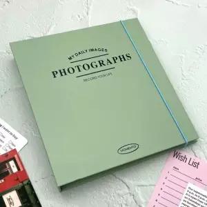 사진첩 네컷 접착식 그린 포토북 인생사진 앨범 사진첩 사진앨범 성장앨범 네컷앨범