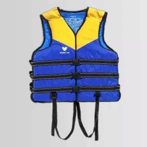 구명조끼 XL 옐로우 블루 바다 수상레져 선박 바닷가