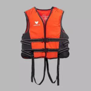 구명조끼 L 오렌지 블랙 낚시 사이즈조절 바다