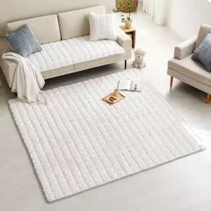 [점보특대형] 리앤데코 줄누비 러그카페트 1+1세트 프리미엄급 명절할인특집 방송