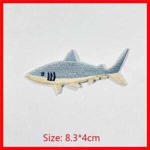 동물 상어 거북이 고양이 개 아플리케 스티커 줄무늬와 의류 배낭 신발에 대한 수 놓은 패치에 내구성 철