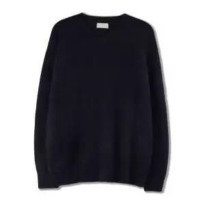 남자 소프트 앙고라 스판 브이넥 긴팔 니트 SG-KN-Q029-네이비