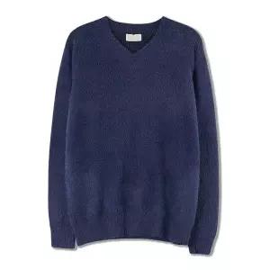 [하프클럽/]남자 소프트 앙고라 스판 브이넥 긴팔 니트 SG-KN-Q029-블루