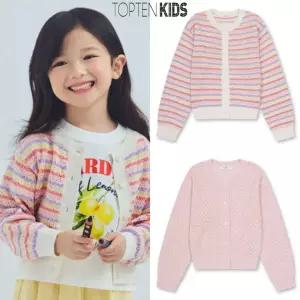 탑텐키즈 25년 여아 크로쉐 스웨터 가디건MKF2EC2201