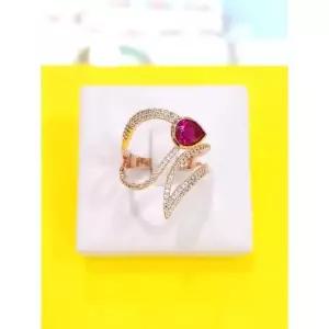 [로뎀쥬얼리]로뎀 세이브존05 Eleganc Best 다이아컷 루비 패션 오픈반지2 RRDA240