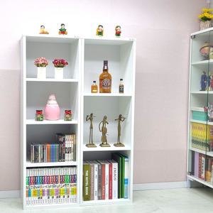 드림퍼니처 심플1200 깊이30cm 3단 책장 4단 공간박스 피규어 진열장 장식장 책꽂이 틈새장 다용도 수납장 소품장
