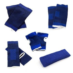 [손목아대+발목+무릎+팔꿈치+헤어밴드] 손목보호대/발목보호대/축구 농구 찜질 보온 디스크