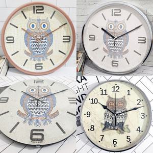 고급  무소음 부엉이 벽시계/ 국내생산 벽걸이 인테리어 개업  집들이 선물