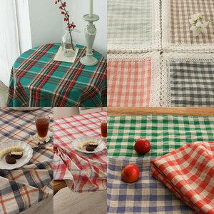 다양한 체크 무늬 테이블보/식탁보 10종 모음 (2인용,4인용,6인용,그 외 맞춤 제작 가능)