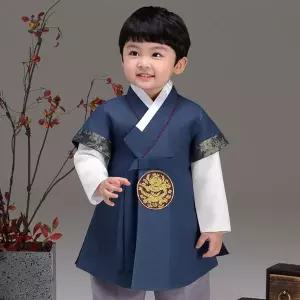 [보리보리/더예한복]QT560-곤색율아 남아 아동한복b