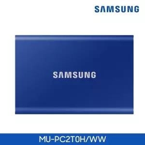 삼성전자 USB3.2 외장형 SSD T7 (2TB/인디고블루/MU-PC2T0H/WW) YS