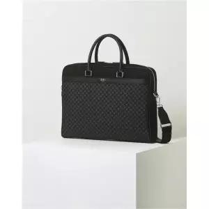 [롯데백화점]닥스 액세서리 LL[쇼핑백동봉] 블랙 DD 패턴 나일론 서류가방 DBBA4E591