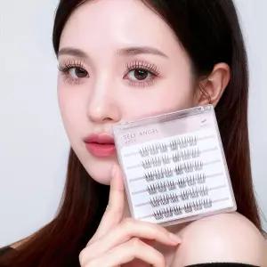 셀프천사 노글루 가닥 속눈썹 부분 연장 붙이기