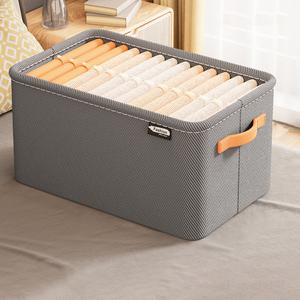 패브릭 옷수납정리함 중형/대형 접이식 손잡이 리빙박스 의류 소품 보관함 수납함 정리함 LVBOX07
