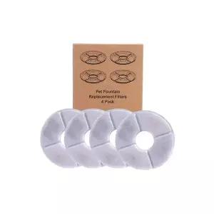 펫정수기 필터 교체리필 4매고양이 강아지 애완 급수