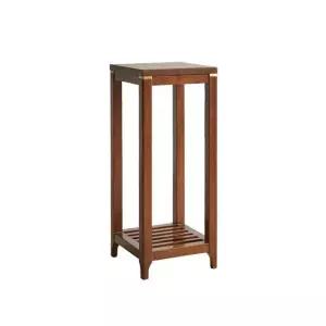 2단 원목 사각 78cm 진열대 화분 월넛 (WFHJMHQ)