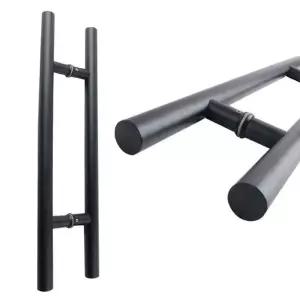 강화도어 일자 손잡이 무광블랙 WFI3BBM